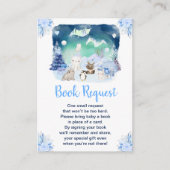 オーロラと北極の動物の絵本のリクエスト エンクロージャーカード (正面)