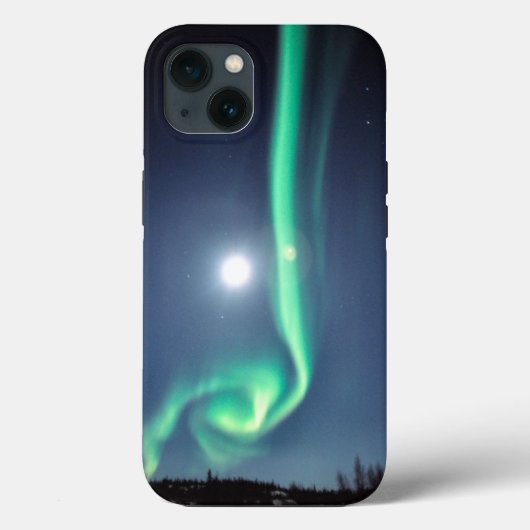 オーロラと満月|カナダ・イエローナイフ Case-Mate iPhoneケース (裏面)