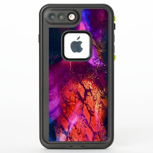 オーロラにインスパイアされたラグジュアリーアート LifeProof iPhoneケース (裏面)