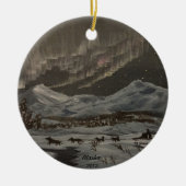 オーロラのオーナメントの下 セラミックオーナメント (正面)