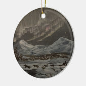 オーロラのオーナメントの下 セラミックオーナメント (左)