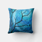 オーロラのフクロウおよび星明かりのフクロウ クッション (裏面)