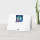 オーロラのフクロウ カード (裏面)