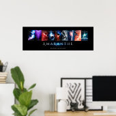 オーロラのラプソディーカバーコラージュ(36x12) ポスター (ホームオフィス)