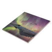 オーロラの光がラグーンに反射 タイル (側面)