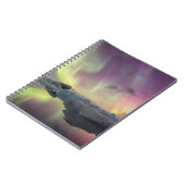 オーロラの光がラグーンに反射 ノートブック (左側)