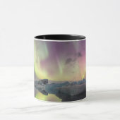 オーロラの光がラグーンに反射 マグカップ (中央)