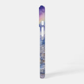 オーロラの冬の村のスマホケース iPhone 16ケース (左側面)