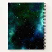 オーロラの夜空のノート ノートブック (裏面)