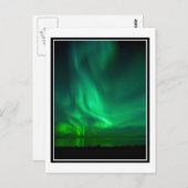 オーロラの夜 ポストカード (正面/裏面)