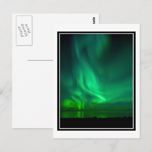 オーロラの夜 ポストカード (正面/裏面)