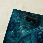 オーロラの希望、宇宙旅行by Xzendor7 ビーチタオル (インサイチュ)