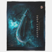 オーロラの希望、宇宙旅行by Xzendor7 フリースブランケット (正面)