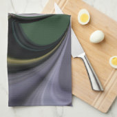 オーロラの抱擁：コズミック万華鏡のように千変万化するパターン キッチンタオル (四つ折り)