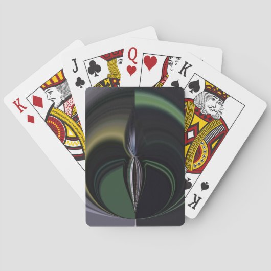 オーロラの抱擁:コズミック万華鏡のように千変万化するパターン トランプ (裏面)