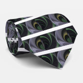 オーロラの抱擁:コズミック万華鏡のように千変万化するパターン ネクタイ (ロール)