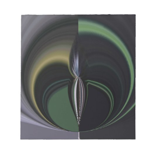 オーロラの抱擁:コズミック万華鏡のように千変万化するパターン ノートパッド (正面)