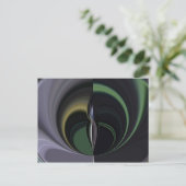 オーロラの抱擁：コズミック万華鏡のように千変万化するパターン ポストカード (スタンド正面)