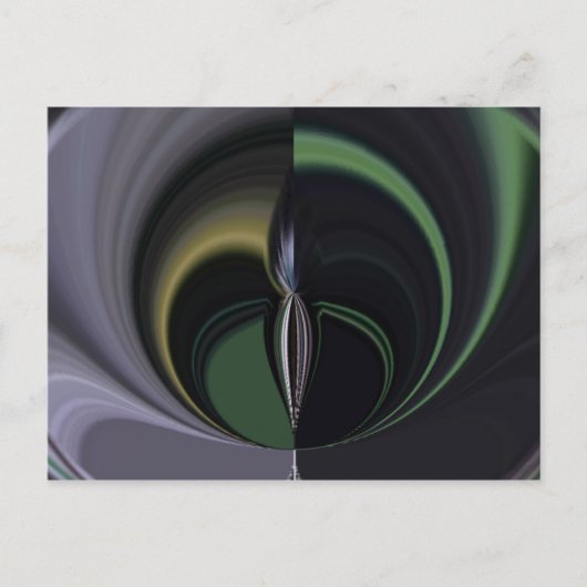 オーロラの抱擁：コズミック万華鏡のように千変万化するパターン ポストカード (正面)