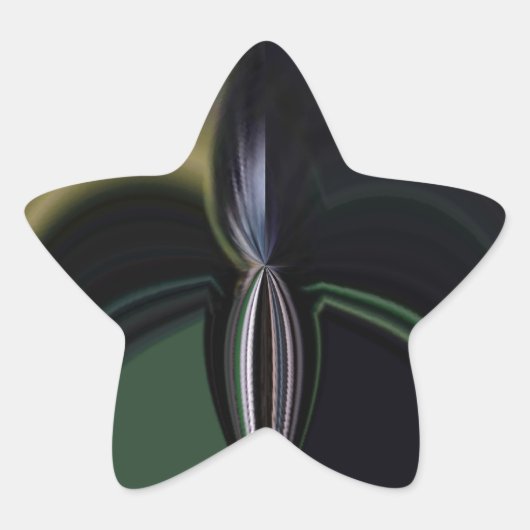 オーロラの抱擁:コズミック万華鏡のように千変万化するパターン 星シール (正面)