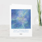 オーロラの挨拶状 カード (裏面)