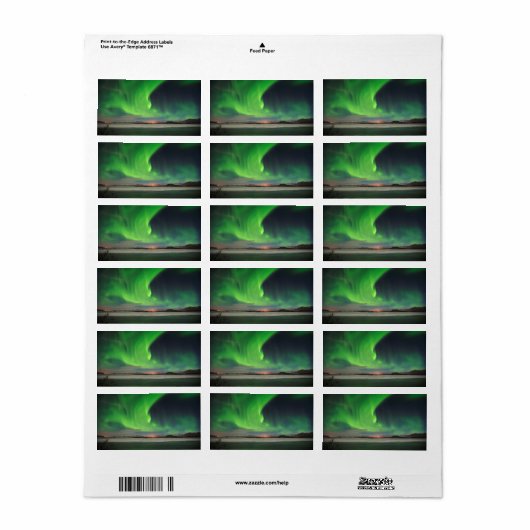 オーロラの掃引 ラベル (フルシート)