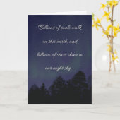 オーロラの空 カード (黄色い花)