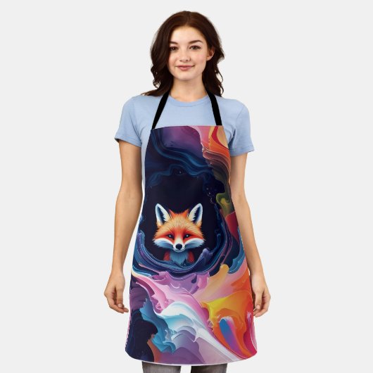 「オーロラの精神」 エプロン (着用した状態)