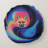 「オーロラの精神」 ラウンドクッション (裏面)