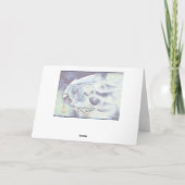 オーロラの軽いユール(キリスト降誕祭)のクリスマスカード シーズンカード (裏面)