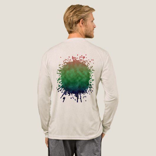 オーロラの野原 トライブレンドTシャツ (背面全体)