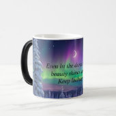 オーロラの魔法が現れるマグカップ - 奇跡の夜 モーフィングマグカップ (正面左)