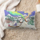 オーロラのBearialisのLumbarの枕 ランバークッション (ブランケット)