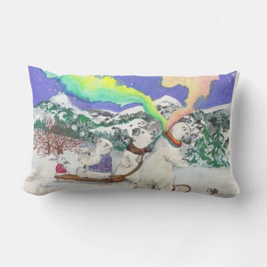 オーロラのBearialisのLumbarの枕 ランバークッション (正面)