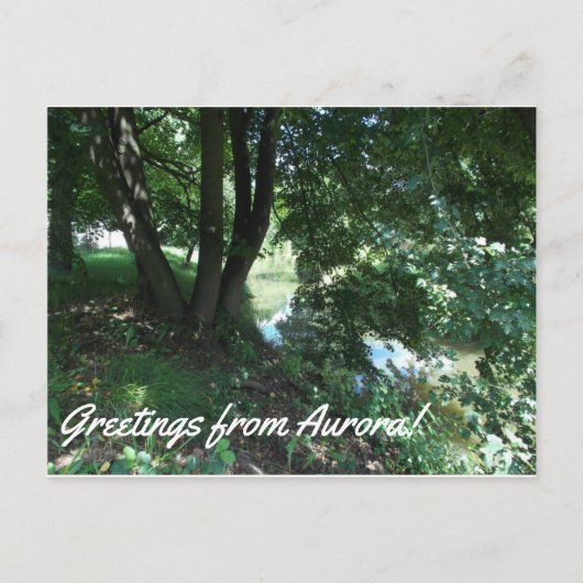 オーロラはがき ポストカード (正面)