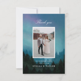 オーロラは感謝していしています サンキューカード