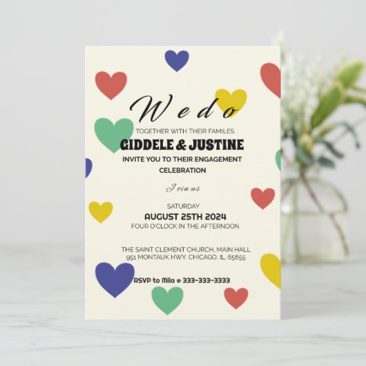 オーロラアモーレラブの金色の輝くダンス 招待状 (スタンド正面)