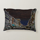 オーロライリノイ南ブロードウェイネオンアート1920 アクセントクッション (裏面)