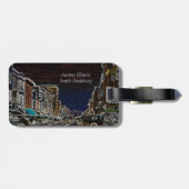オーロライリノイ南ブロードウェイネオンアート1920 ラゲッジタグ (裏面横)