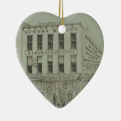 オーロライリノイ州オーロラビーコンニュース1871石リッツ セラミックオーナメント (右)