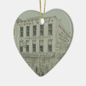 オーロライリノイ州オーロラビーコンニュース1871石リッツ セラミックオーナメント (左)