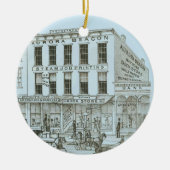 オーロライリノイ州オーロラビーコンニュース1871石リッツ セラミックオーナメント (正面)