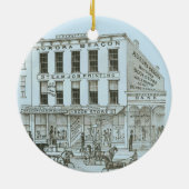 オーロライリノイ州オーロラビーコンニュース1871石リッツ セラミックオーナメント (裏面)