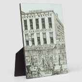 オーロライリノイ州オーロラビーコンニュース1871石リッツ フォトプラーク (側面)