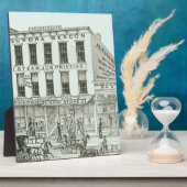 オーロライリノイ州オーロラビーコンニュース1871石リッツ フォトプラーク (側面)