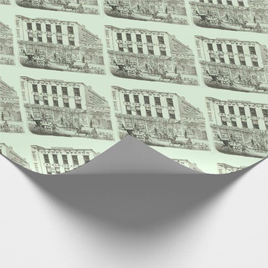 オーロライリノイ州オーロラビーコンニュース1871石リッツ ラッピングペーパー (角)