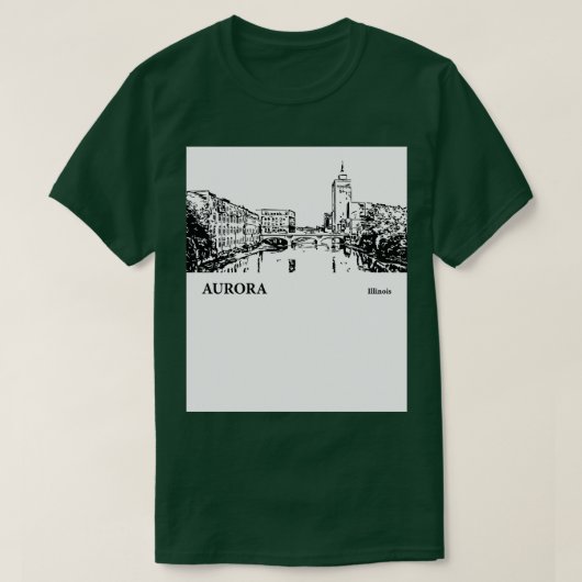 オーロライリノイTシャツ1 Tシャツ (デザイン正面)