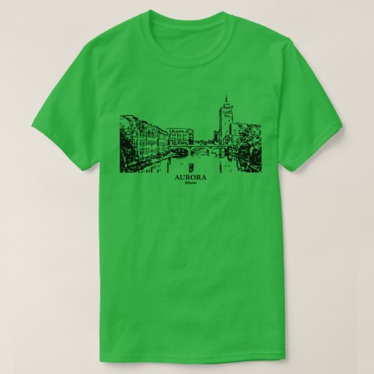 オーロライリノイTシャツ3 Tシャツ (デザイン正面)