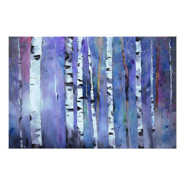 オーロラインザーズ樺の木 フォトプリント           