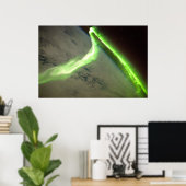 オーロラオーロラスfrom宇宙 ポスター (ホームオフィス)